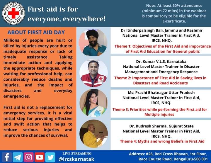Dilipkarnataka's tweet photo. EXPLORING POSSIBILITIES – Finding OPTIONS and OPPORTUNITIES.

#redcrosssociety #inspiration #dreambig
#servewithlove #proudmoment #WorldFirstAidDay2020 https://t.co/41vhbTKZKM