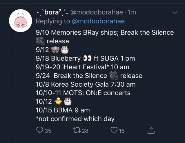 and also, when she didn’t add J/M’s birthday to her tweet of “upcoming events” and then proceeded to add the wrong date when she was called out.