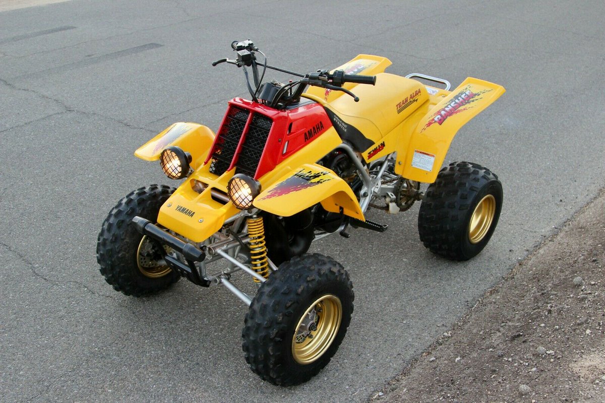 BridgerGuide's tweet photo. 1997 Yamaha Banshee 350cc: Item specifics Condition: Used Year: 1997 Make: Yamaha For Sale By: Private Seller Type: Sport Model: Banshee Vehicle Title: Clear Transmission Type: Manual Exterior Color: Yellow Drive Train: 2-Wheel Drive Engine Size (cc):… https://t.co/kcgor4XuQD https://t.co/GUSqqknbHR