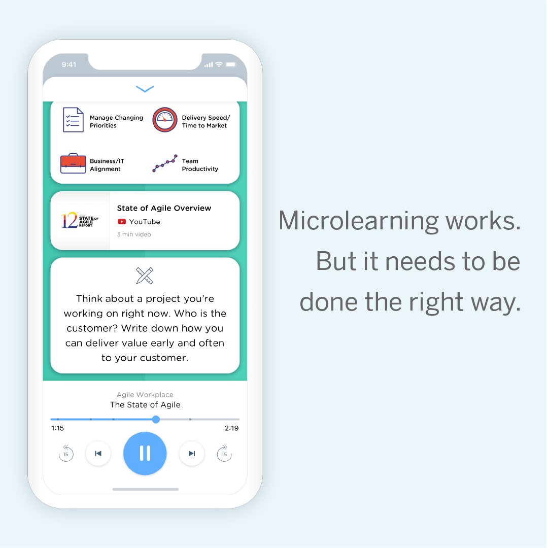giide's tweet photo. Microlearning works because it gives your brain time to process what you learn, but doesn’t give it time to forget.
#microlearning #giide #newskills #audio #learningathome #app #download #podcast #appstore https://t.co/eA71CUeXiM