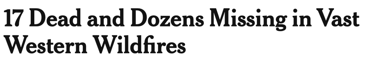 We are not just an extension of California and Washington. We are not just experiencing the next incremental progression of  #ClimateChange. This is a weather/ecological event the likes of which the world has not seen in modern history.  #OregonWildfires2020