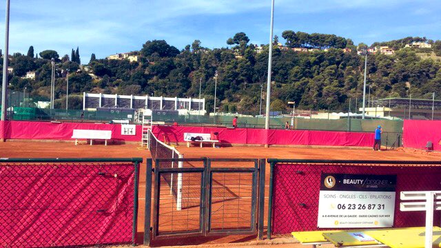FabioLosaEPS06's tweet photo. 23e @Open_CSM c’est parti pour ce magnifique tournoi @ITF_Tennis Féminin à @uscagnestennis Demain 1er tour de qualifications.  Les courts sont prêts , nous aussi. https://t.co/Fdp8EnYSIL