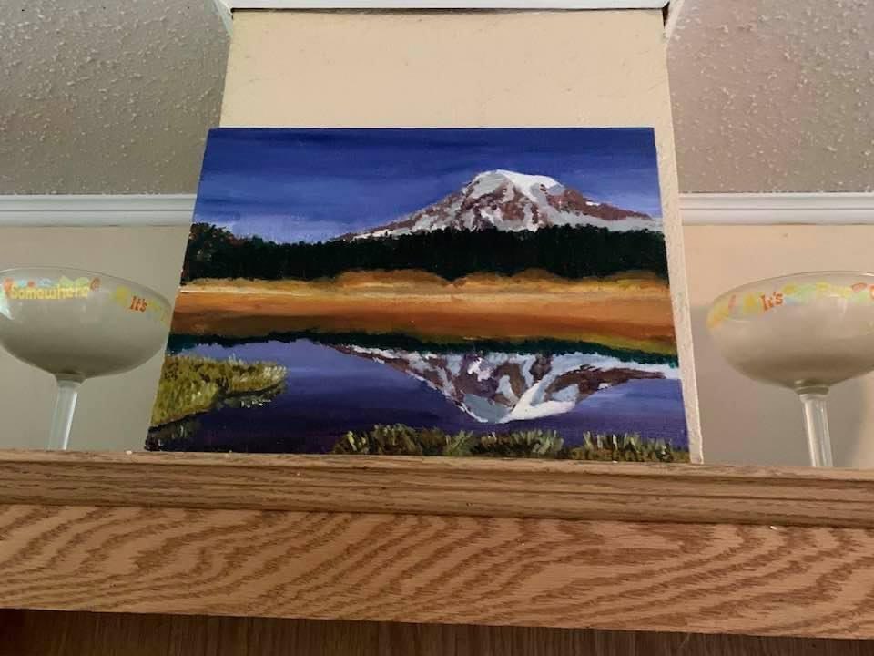 bmusicl's tweet photo. How bizarre when someone from your past sends you a photo of a pairing you made in your twenties. And they’ve displayed it at every house they’ve lived in! A couple lifetimes ago! #memories #stillcreating https://t.co/j3JEHRLjyB
