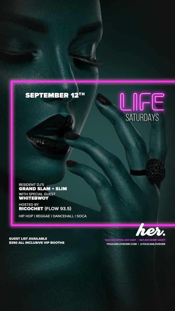 Tonight. VIP table reservations only.