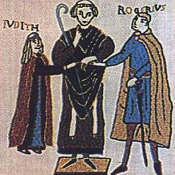 88. Meanwhile, here's part of a tapestry showing Roger's actual marriage to Judith in 1062, after his initial conquest of Consenza - four years before my game started.