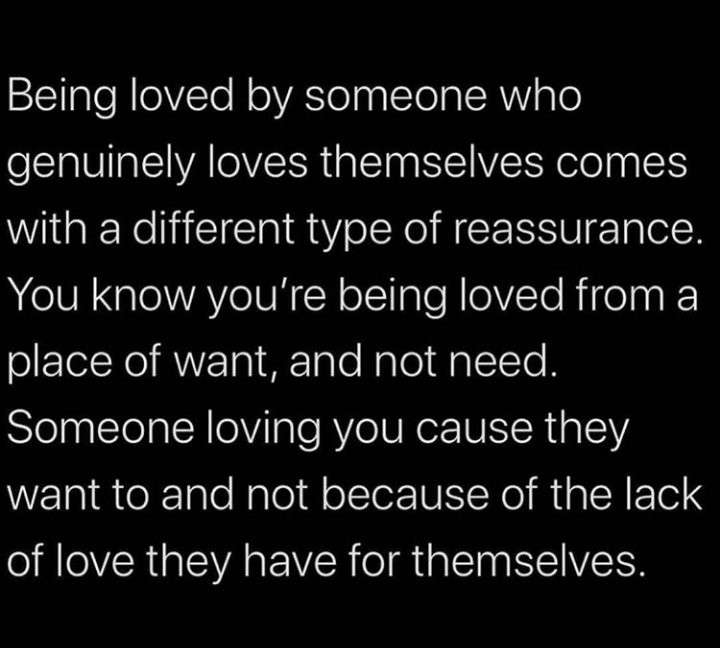 NightShockSally's tweet photo. Learn to discern when you are being genuinely loved by someone vs. when someone simply has attachment issues and is with you for the sake of not being alone. https://t.co/xvOJ52cT0R