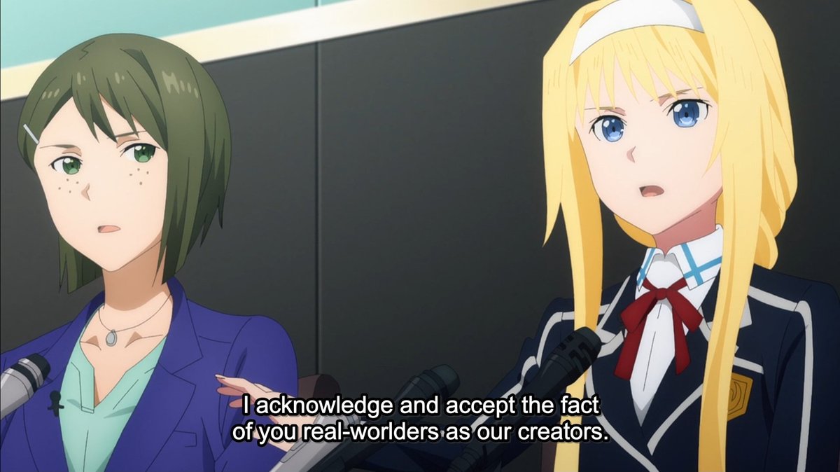 Alice is a multilayered conundrum.She isn't just a Fluctlight.She's an fake Fluctlight that took over a Fluctlight's virtual body.The level of existentialism behind Alice is twice as much as any in the Underworld.She's a fake of a fakeAt least that's what she thought before