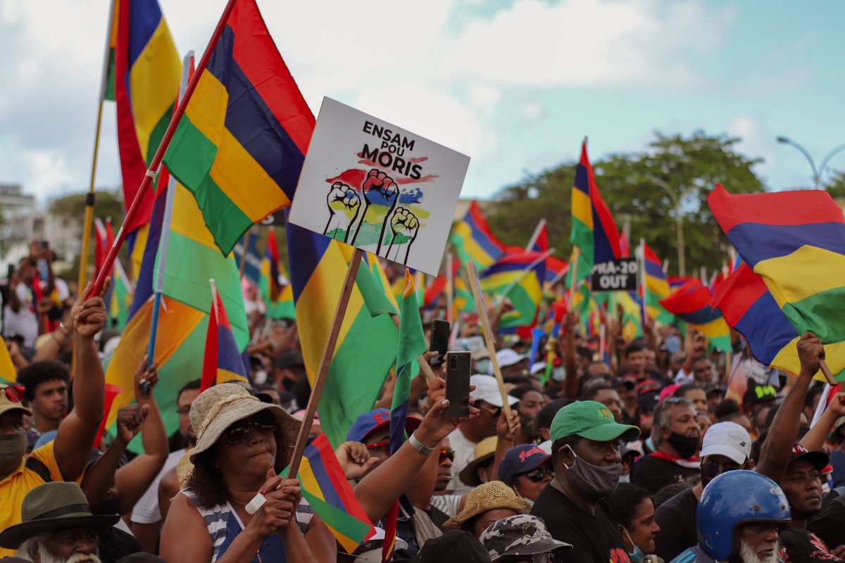 Adrian_Bund's tweet photo. #Protests resume in #Mauritius today. As controversies and political scandals continue to affect the country, many #citizens in the streets again march against the a form of dictatorship by the government with the #COVID19 and Quarantine Act.(Public protests began July 11 2020) https://t.co/rINeUjdw03