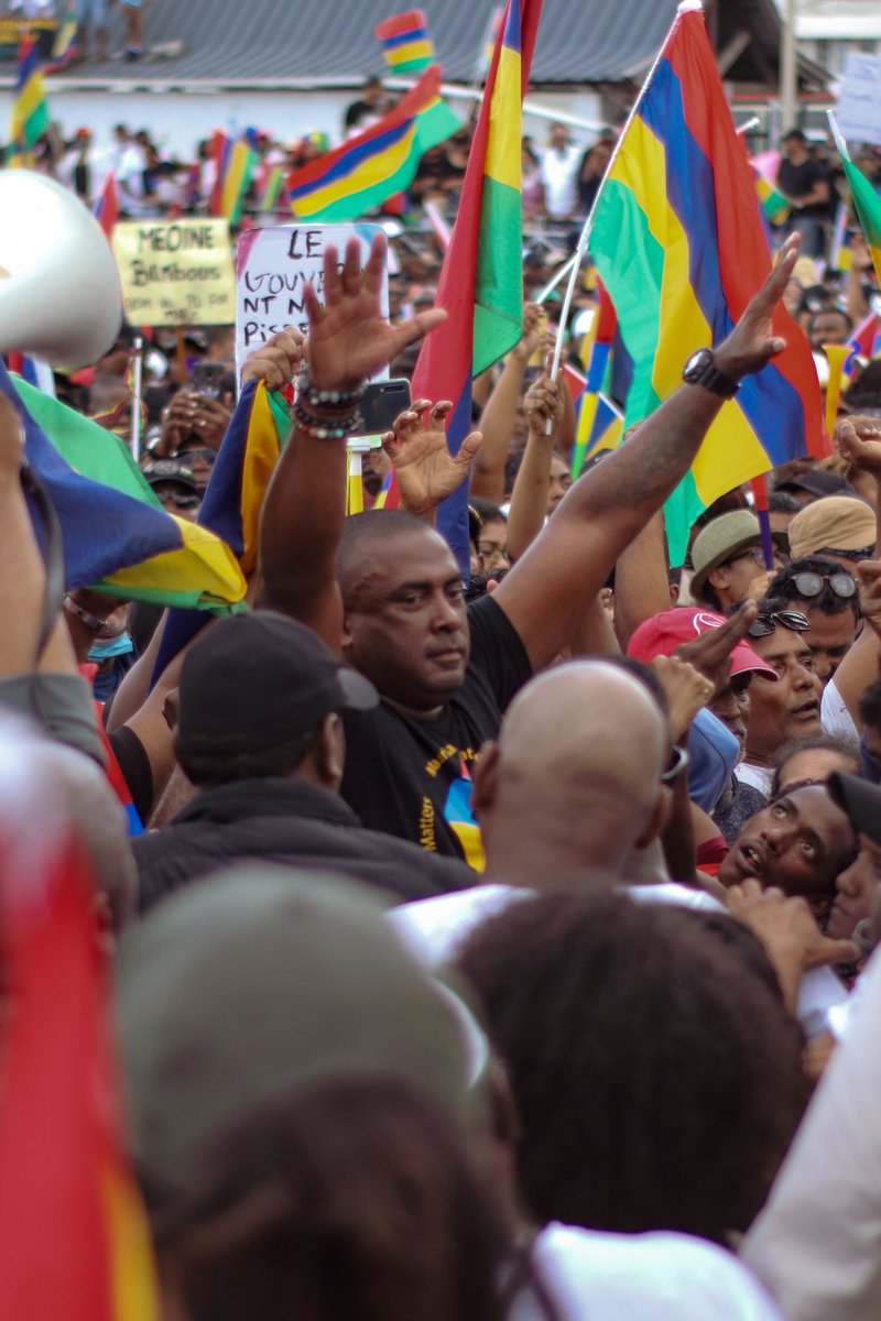 Adrian_Bund's tweet photo. #Protests resume in #Mauritius today. As controversies and political scandals continue to affect the country, many #citizens in the streets again march against the a form of dictatorship by the government with the #COVID19 and Quarantine Act.(Public protests began July 11 2020) https://t.co/rINeUjdw03