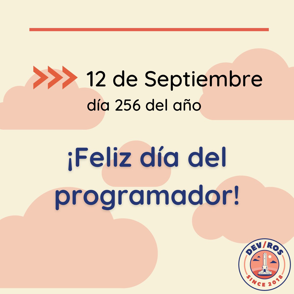 DevRosOk's tweet photo. Hoy es el día número 256 del año, por eso te deseamos ¡Feliz día del programador! 🎉🎉
Gracias por formar parte de esta comunidad, que la hacemos entre todos.
.
#diaDelProgramador #DevRos #comunidad https://t.co/gZVspAN05I