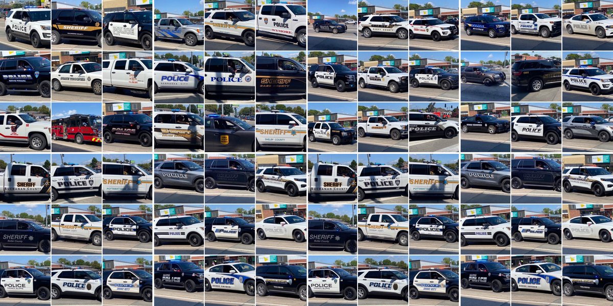BillSchammert's tweet photo. An incredible showing of support to honor the life and legacy of Investigator Mario Herrera 💙 https://t.co/Kp6OCbSoKO