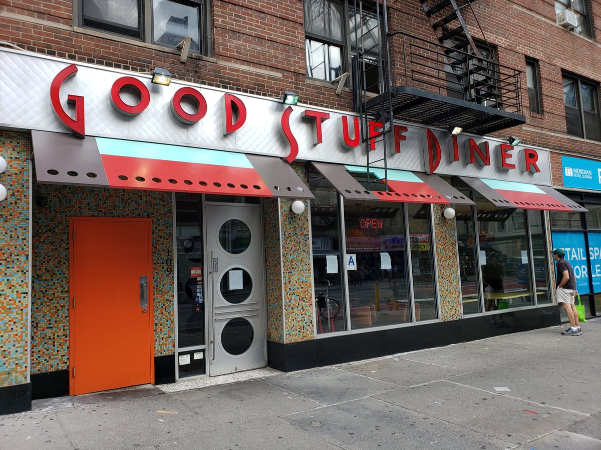bikeloveny's tweet photo. RIP the #GoodStuffDiner. They could have made it even without indoor dining, if they'd had rent or tax reduction or access 2 outdoor space - anything. They were the best. Clean, efficient & good food always. @NYCSpeakerCoJo @ebottcher https://t.co/GmiJj2OLMI