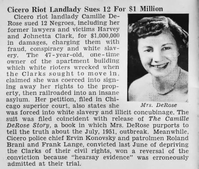 AfricanArchives's tweet photo. ᴛʜᴇ ᴄɪᴄᴇʀᴏ ʀᴀᴄᴇ ʀɪᴏᴛ

In July 1951, a mob of about 4,000 whites attacked an apartment building that housed a single Black family of Harvey E. Clark, a WW2 veteran, in a neighborhood in Cicero, Illinois.

It was the first race riot to be broadcast on local television. https://t.co/zL09ef7lKA