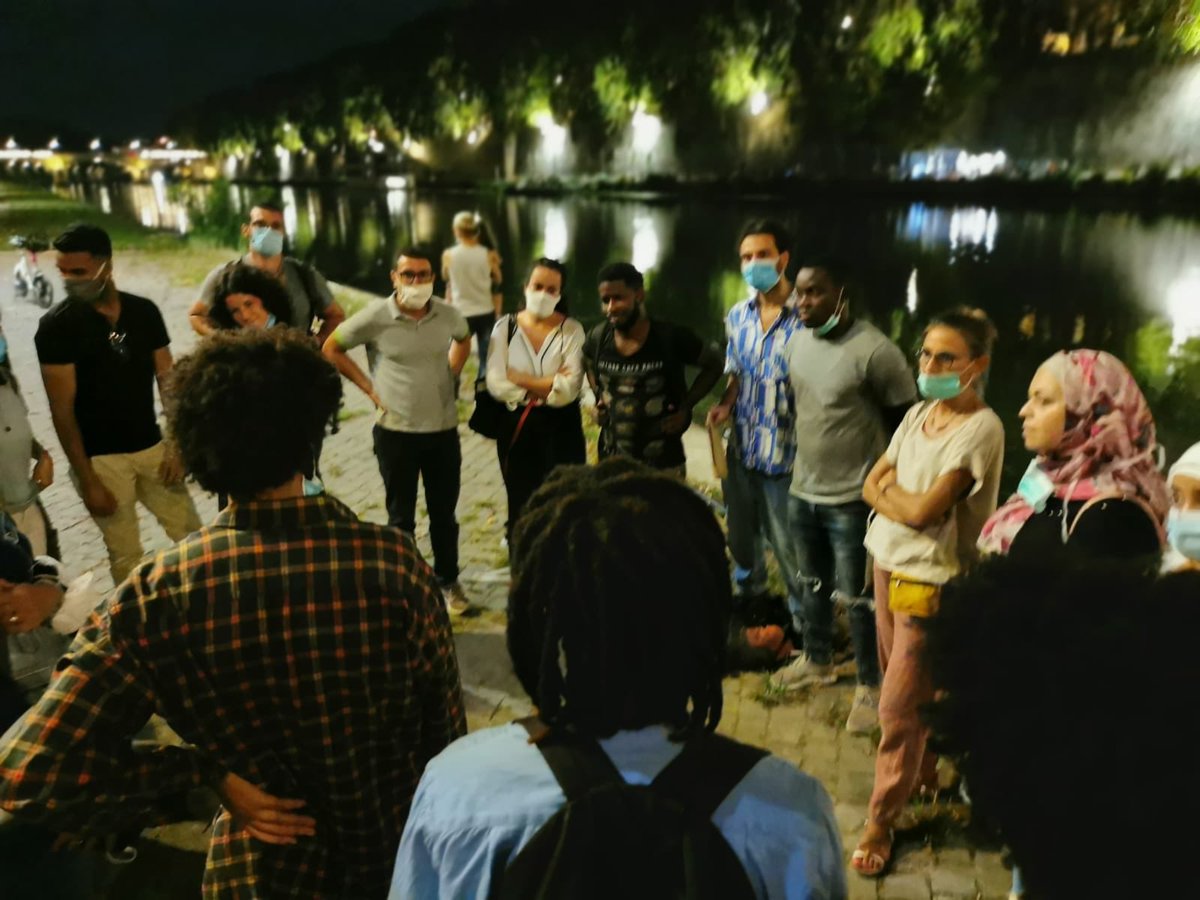 PartecipAzione2's tweet photo. Dopo una giornata di formazione e dibattiti, una passeggiata sonora per Roma con #GuideInvisibili. #PartecipAzione https://t.co/Q83dOFkhQK