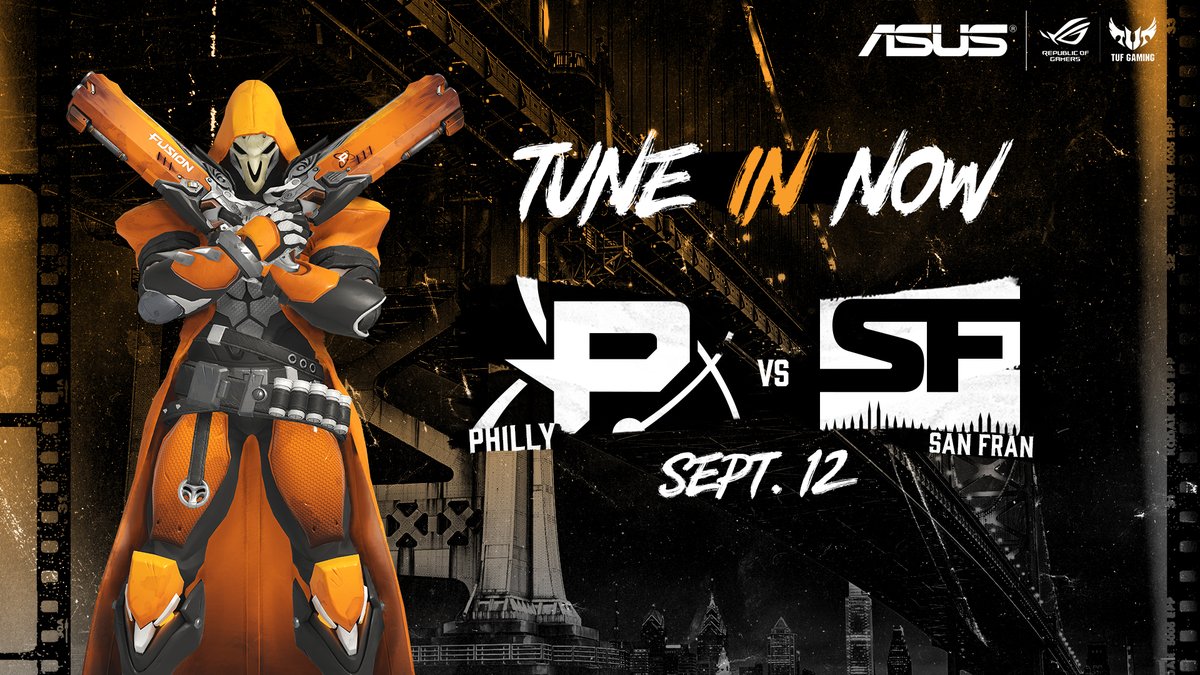Infernal's tweet photo. This is it, we're just one win away from the #OWL2020 Grand Finals Weekend. #PhillyPower
LIVE NOW! https://t.co/kHgkfx2jT1
https://t.co/jNzt73t3SC #ROGFUSION #ASUSFUSION https://t.co/56jbiLNThH