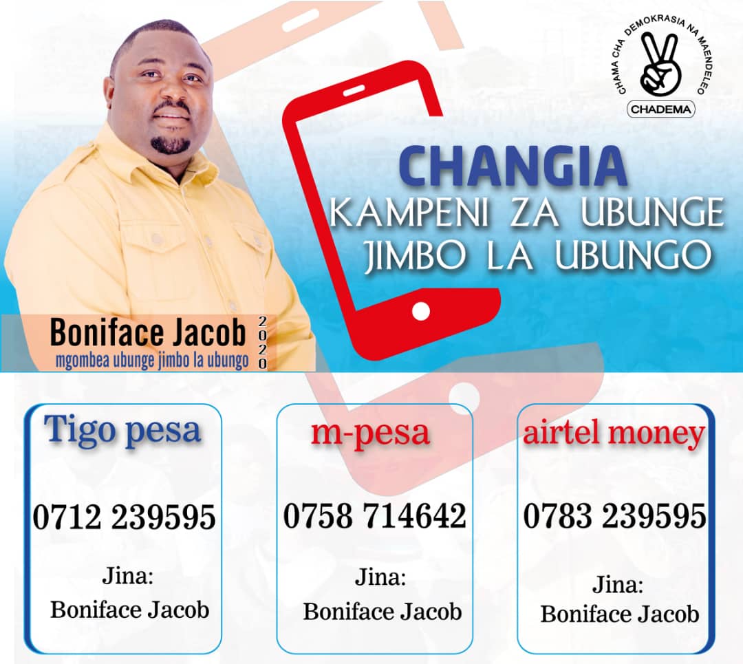 BavichaU's tweet photo. Changia #HakiUhuruNaMaendeleoYaWatu 
Jimbo la Ubungo, kwa kuchangia Kampeni za Mgombea Ubunge Mh @MayorUbungo  Kwa namba tajwa hapo chini, Mchango wako ndio utakao saidia kuwezesha mchakato🙏🙏🙏
#WezeshaMchakato
#NiYeye2020 
#sasabasi
#HakiUhuruNaMaendeleoYaWatu https://t.co/zTaQO60ZqI