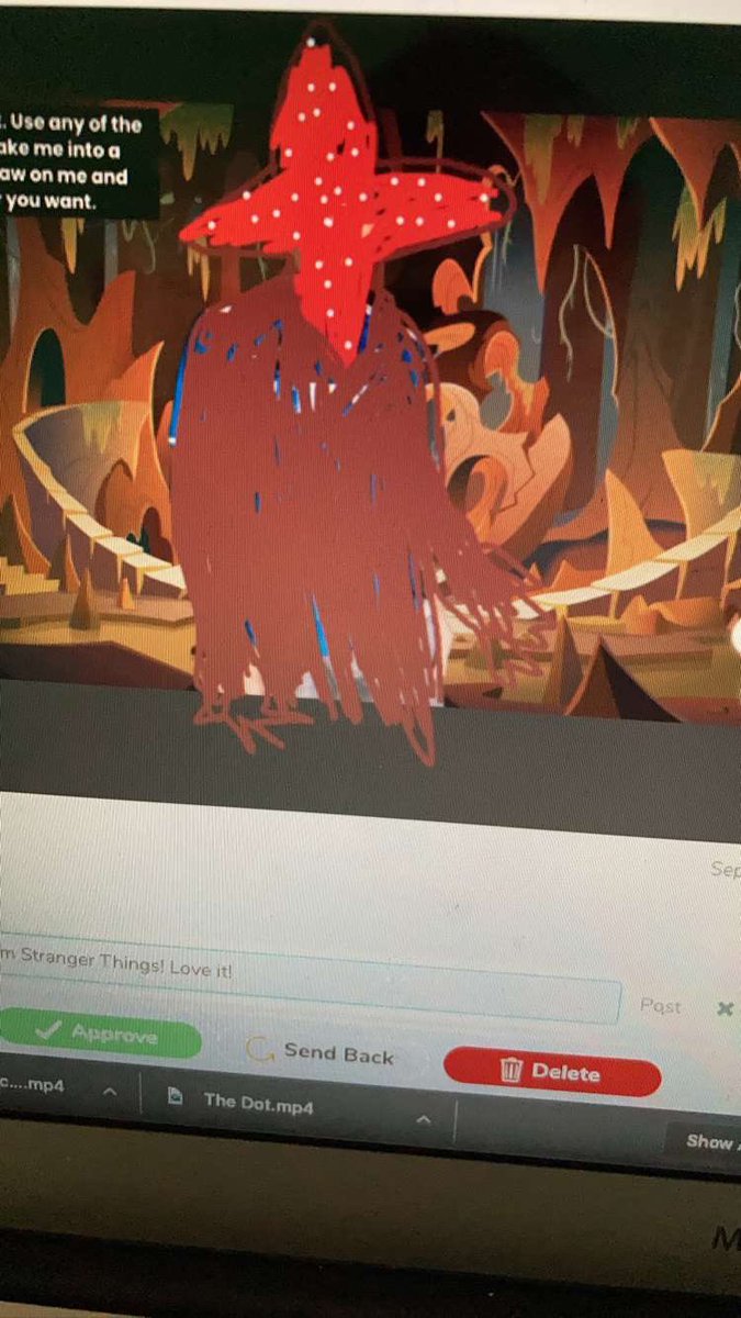 HendricksMusic1's tweet photo. I did an activity on @Seesaw with "My Teacher is a Monster" by @itspeterbrown. After reading the story and answering some questions, Ss turned me into a monster. It was all in fun! #TeacherTwitter https://t.co/0UUBdgniOv