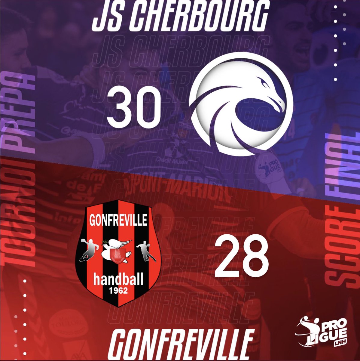 JSCherbourg's tweet photo. Victoire pour nos Mauves contre Gonfreville-L’orcher 🔥💜
Rendez-vous demain pour la suite du tournoi ! https://t.co/tk83UrHWjS