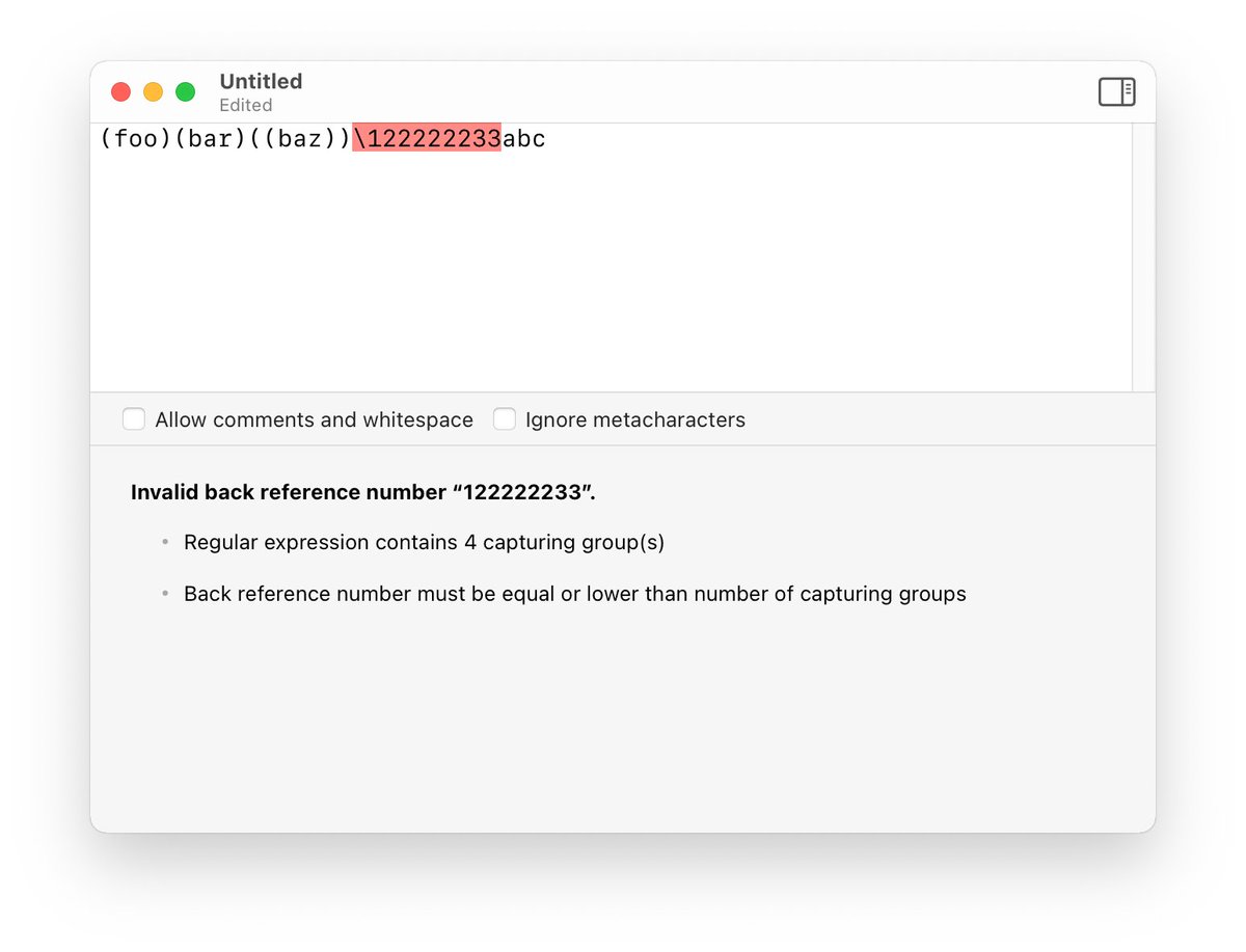 regexbook's tweet image. Edge cases handled as well 😉