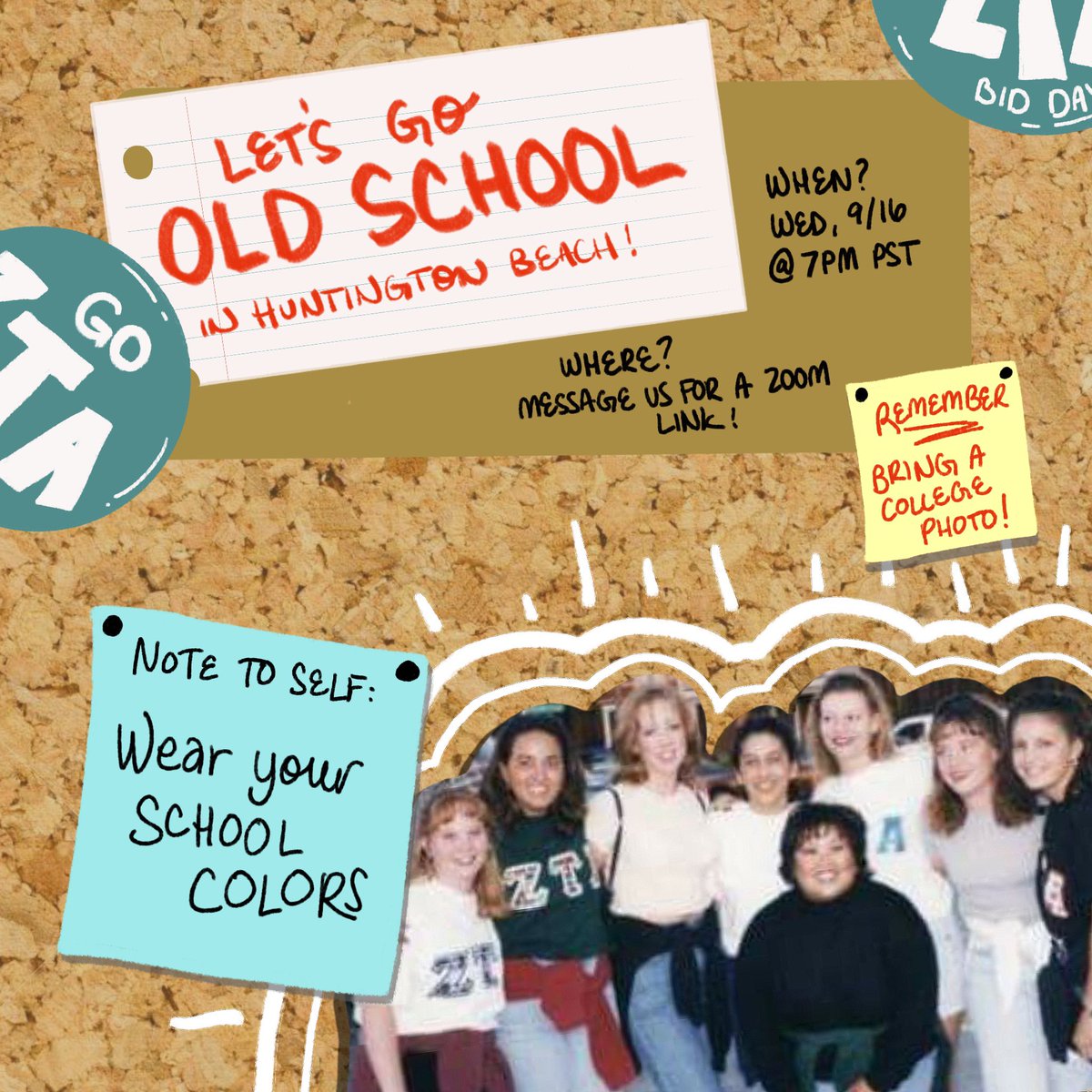 LongBeachZTA's tweet photo. Class is in session! We’re so excited for our sisterhood on Wednesday, September 16th at 7PM PST via Zoom. Bring your college stories, your college photos, and wear your school colors - it’ll be a blast! We hope to see you there 💖👩‍🎓 https://t.co/egQn2T7r32
