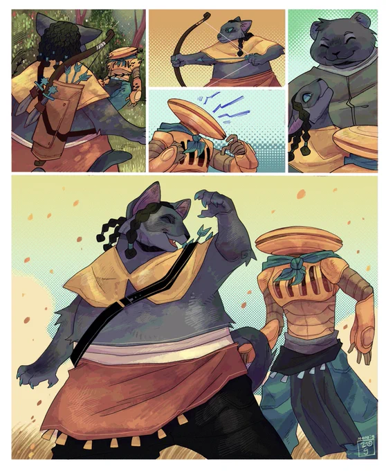 Haha what if we were best friends and one of us is a warforged and the other a tabaxi jk unless ??
The tabaxi(s) belongs to my bestie the warforged is mine :3 