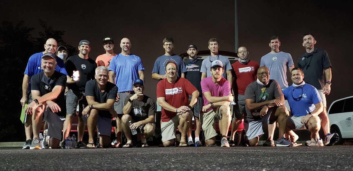 F3Bono's tweet photo. Might still be convinced that running is stupid. That’s why a CSAUP event is better. #F3BRR This @F3ENC team is special. My van was perfect for this event. #BRR2020 was perfectly stupid. https://t.co/JnMaVstU8I