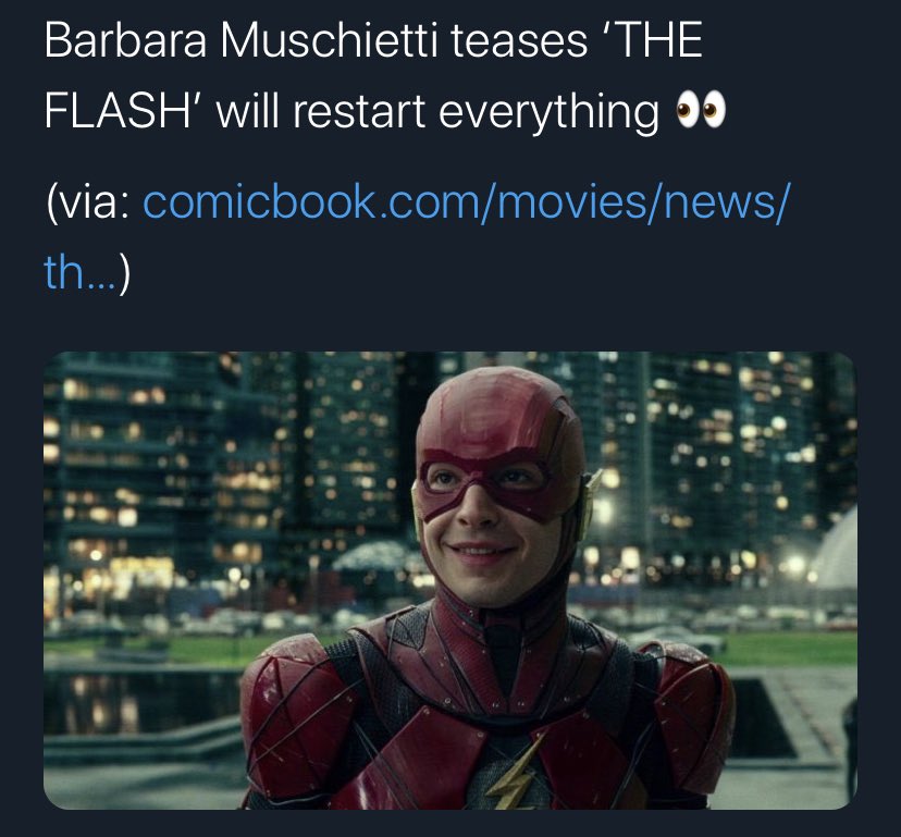 Shockingly to no one the flash movie will reset the DCU