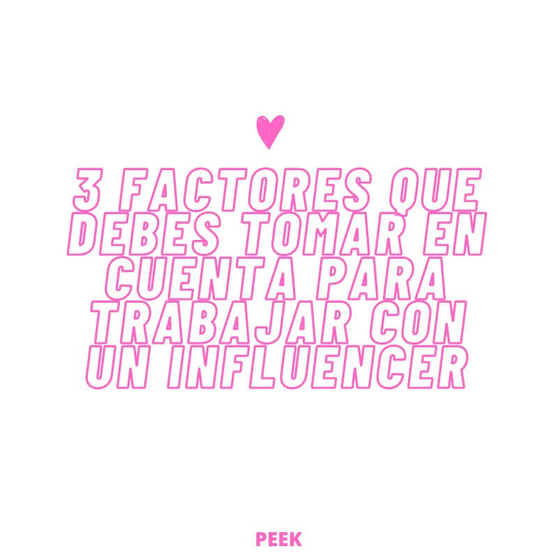 estudiopeek's tweet photo. Importantísimo elegir el influencer que va acorde a mi marca, a mis objetivos y que se dirige a mi audiencia. https://t.co/pThG4QtvdG