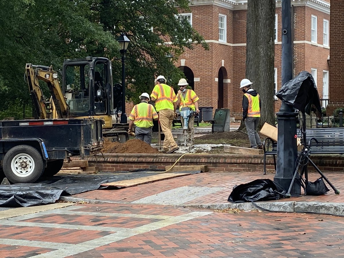 the jackhammer operator just called out “three feet!”that’s three feet, and counting??, of solid concrete