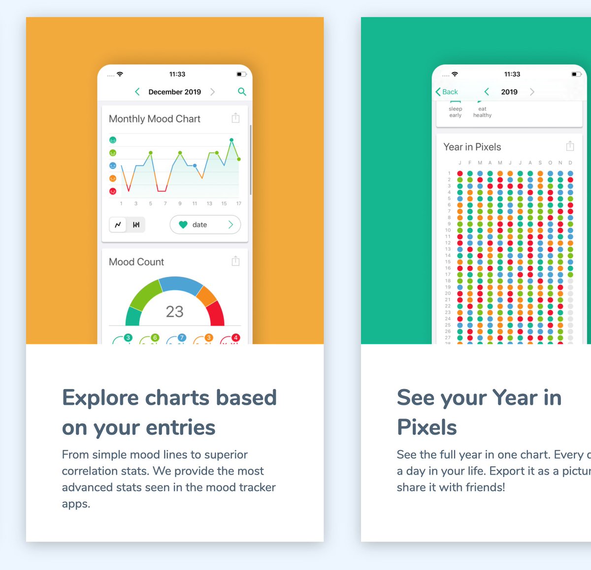 I use Daylio to track my mood. https://daylio.net 