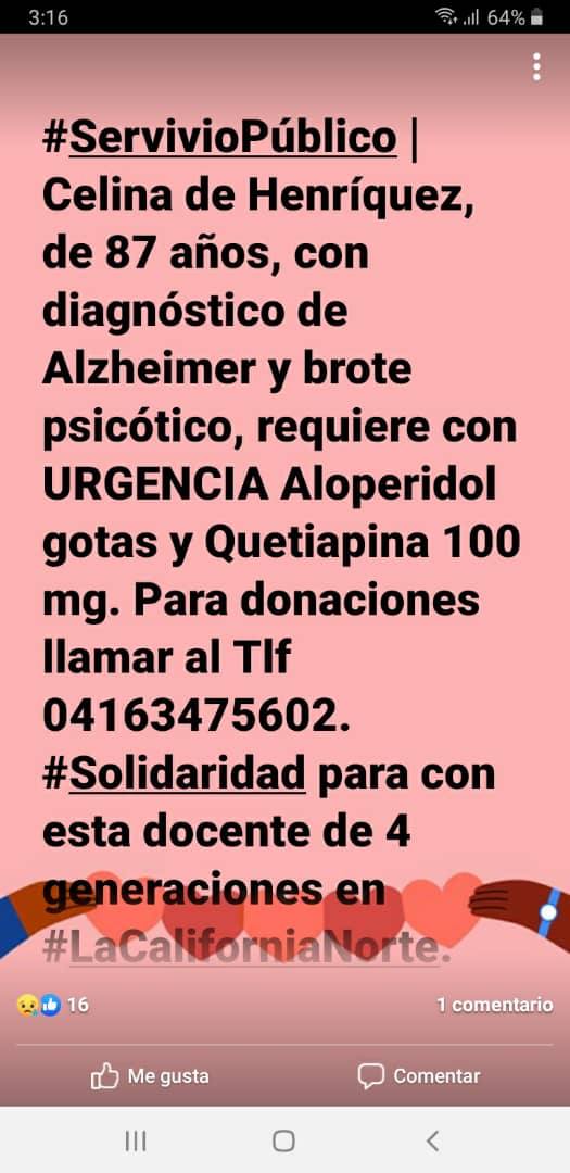 sdoudier's tweet photo. #ServicioPublico Se solicita con urgencia los siguientes medicamentos. https://t.co/46PMLx2tJy