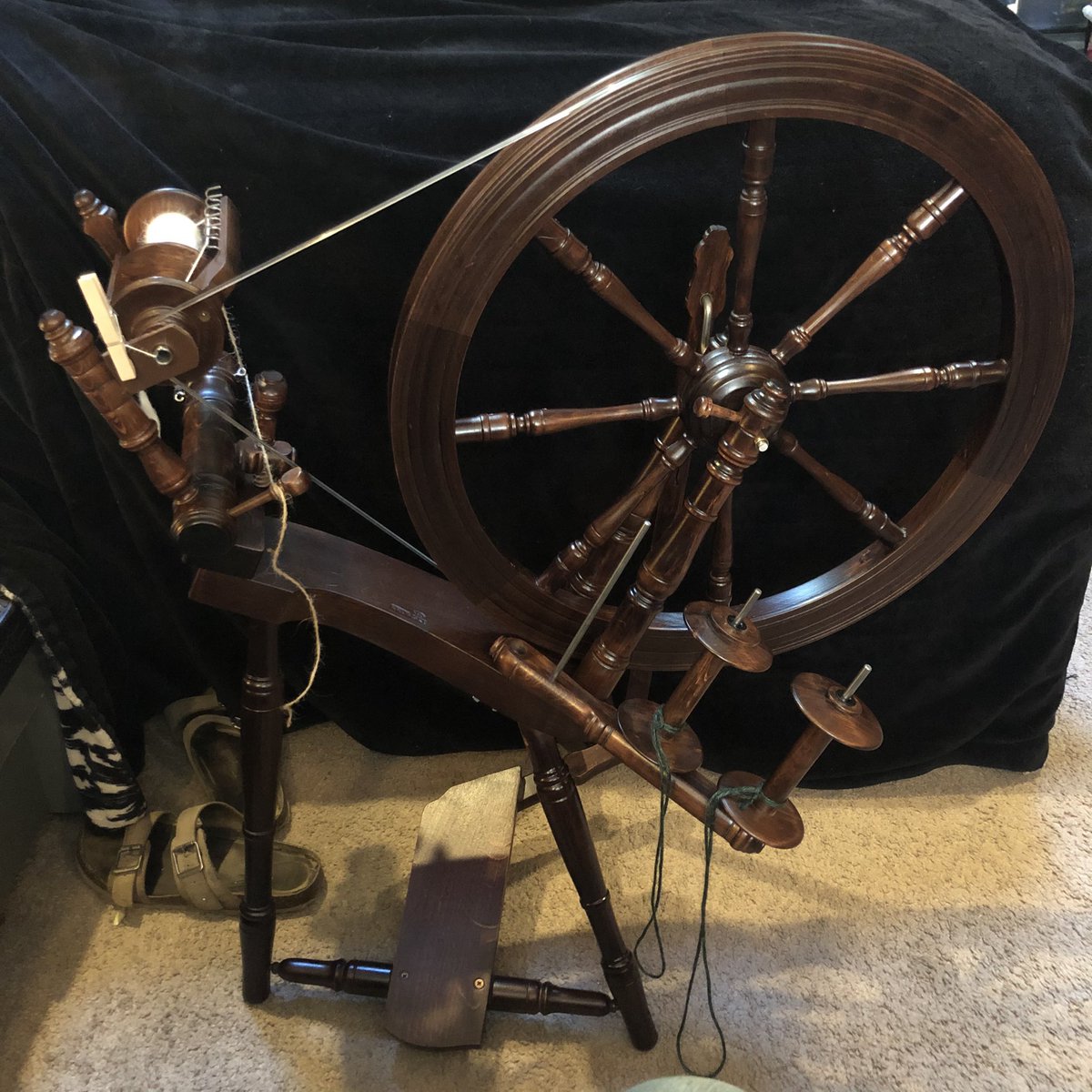samollynn's tweet photo. What a wonderful surprise I got from my husband. I only mentioned once that this was a wheel I would like to get someday. Well apparently that day was our anniversary. 💕 https://t.co/KOqPPBWAxQ