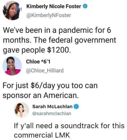 TrinnArtist's tweet photo. *sarah mclachlanโs sad animal commercial music starts playing.... #pandemiclife #2020apocalypse https://t.co/LBK1HQhDd7