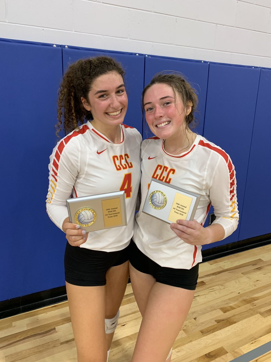 CCCMarauders's tweet photo. Shoutout to Kasey Singer and Victoria Hensley who made the All-Tournament Team this weekend! Great work, ladies! @CCCVolleyball https://t.co/IvUCkfhZgh