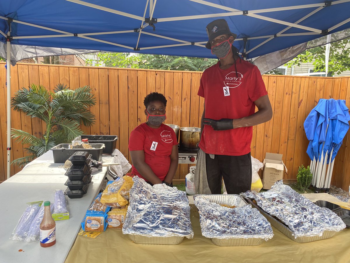 CrummellSchool's tweet photo. Marty’s Food is serving fish, fries and chicken! https://t.co/K94XetpBQS