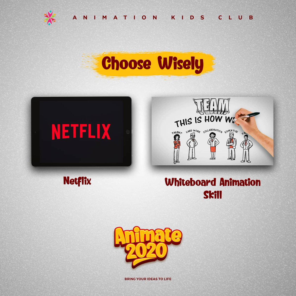 AnimationKClub's tweet photo. Netflix or Whiteboard animation skills? Choose wisely😎
.
.
.
#netflixandchill #or #whiteboard #skills #animation #animate2020 #animationkidsclub #SaturdayEvening #WeekendWisdom https://t.co/PgYklQhb8j