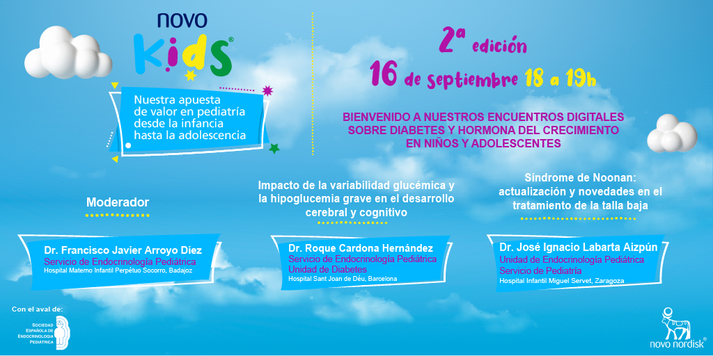 NovoNordiskES's tweet photo. #SaveTheDate Este miércoles 16 hablamos de #diabetes y #hormonadelcrecimiento en niños y adolescentes. 

📣 En un webinar avalado por @SEEP_SOCIEDAD, con intervenciones de Francisco Javier Arroyo, @CardonaRoque y José Ignacio Labarta. 

¡Apúntate! 👉 https://t.co/JFxLXSM58x https://t.co/12jiwy7rdZ