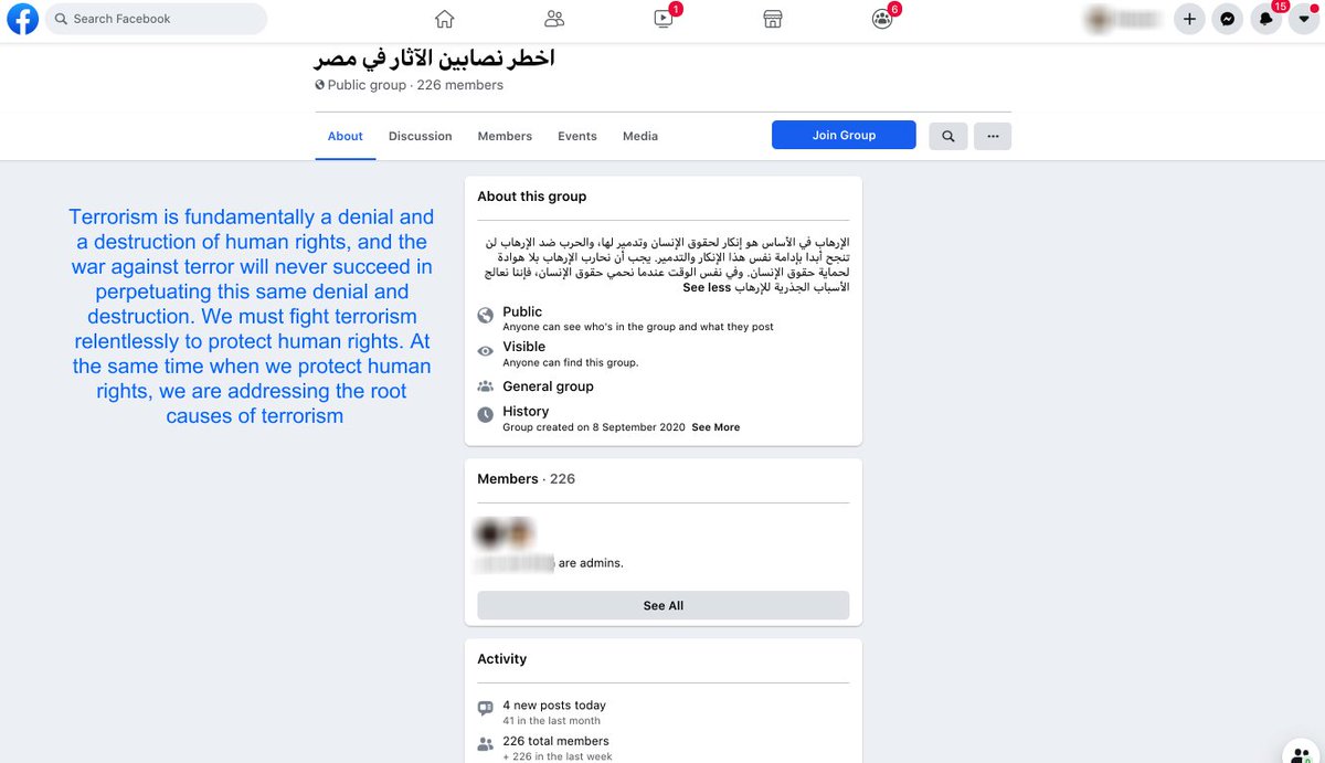 We have increasingly seen groups like this meant to protect fellow traffickers who are more 'honorable' (for lack of a better word) & expose frauds & scammers who prey on more vulnerable individuals.While the group description decries terrorism, all of the posts expose scammers