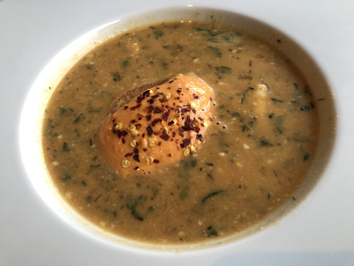MarkTaylorFood's tweet photo. Fantastic version of Stephen Markwick’s Provencal fish soup ⁦@FiSH_Bristol⁩ - took me back years! https://t.co/HJAbRDQbSt