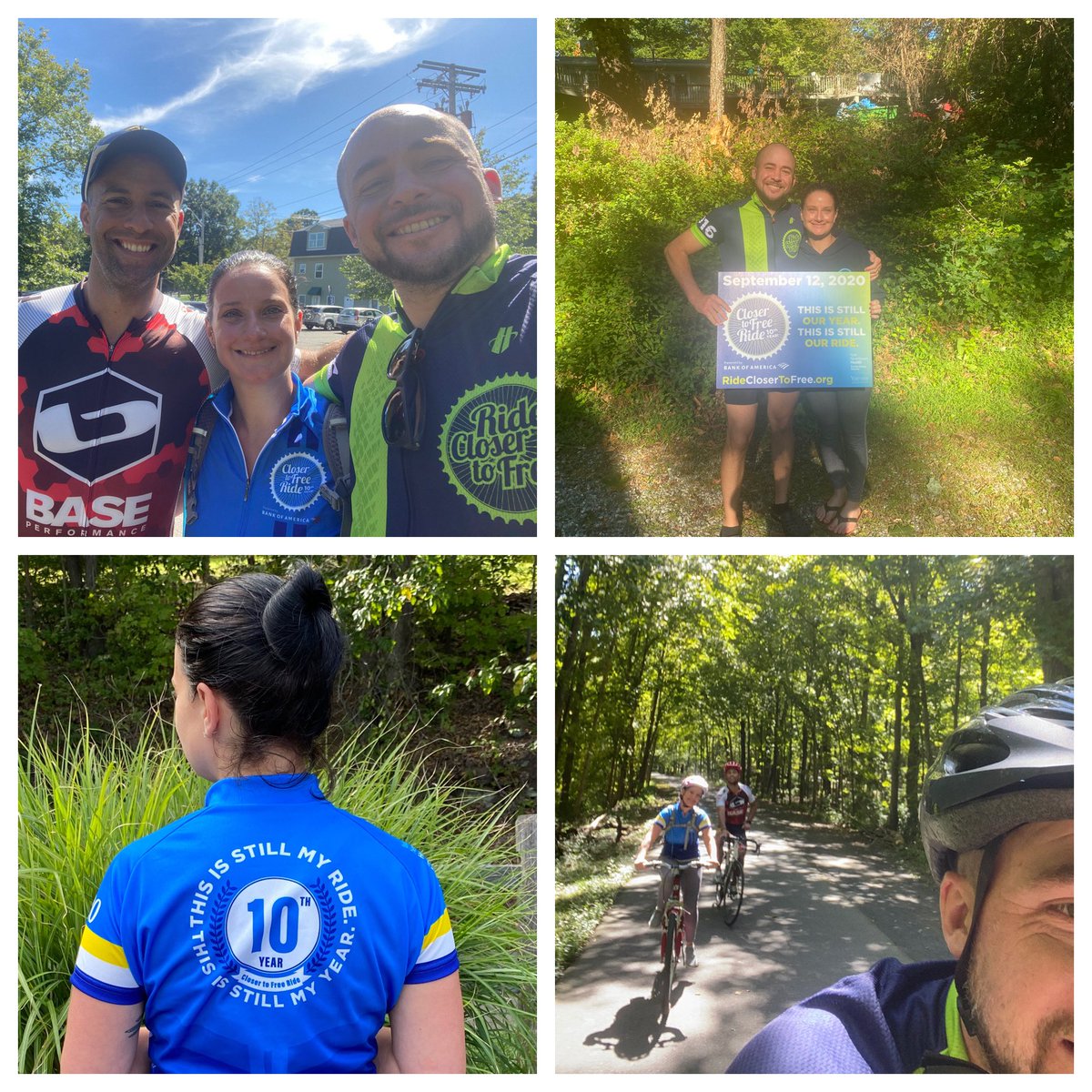 mrsgaleforan's tweet photo. Successful completion of my 4th Closer to Free ride! Although this year was very different, it felt great to be out and supporting Yale’s Smilow Cancer Hospital. 💙🚲❤️#gooddeedchallenge #CTFRide #coviddidntstopus https://t.co/RU8DS5IEk4
