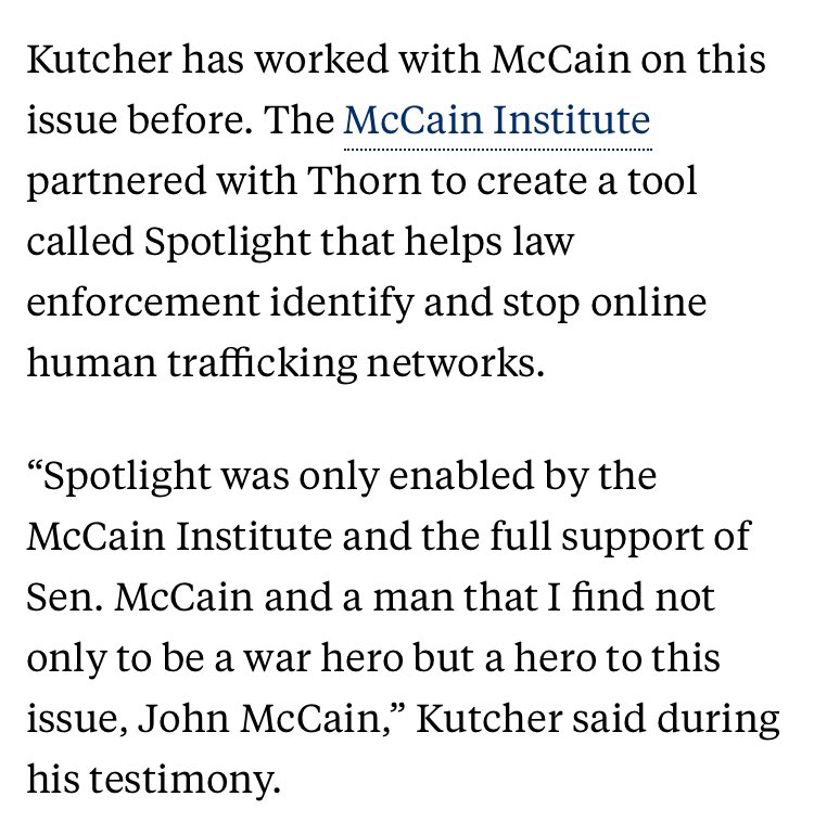 9) In fact, The McCain Institute helped develop Thorn’s Spotlight software! 