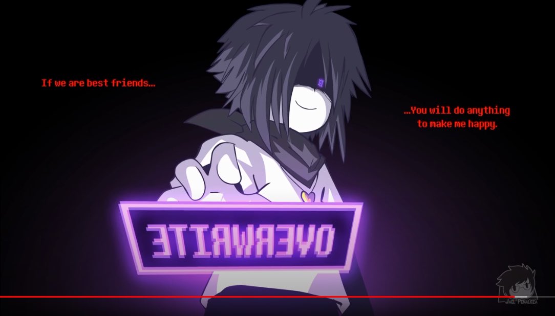 These flash-bys seems to imply what xFrisk was thinking when he modified Cross....Cross’s happy friendship memories possibly mixed up with Sans’s memories from “the main universe” judgement hall, but also noting that last one was from Timeline III where Cross did(??) get rly hurt