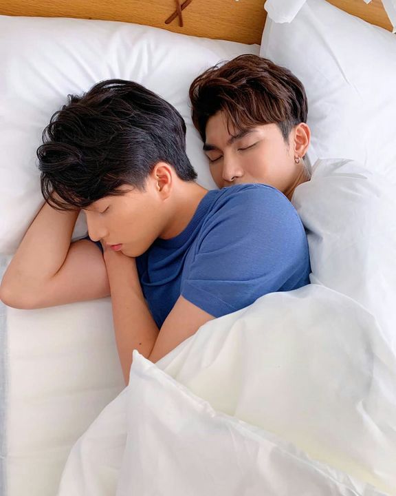◑ sleeping together
