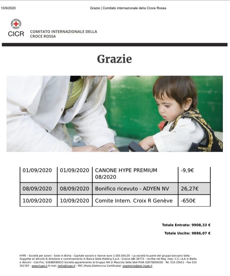 BondZine's tweet photo. We donated 650€ to the International Red Cross. 

Our complete account balance is uploaded on our Tumblr. 

Thank you for making this possible! https://t.co/rA5Ovv3YTh