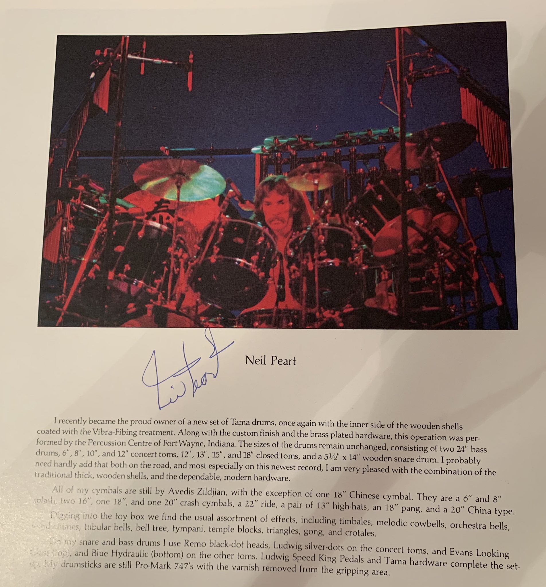 Happy Birthday Neil Peart you are part of my life everyday thank you for your words and music 