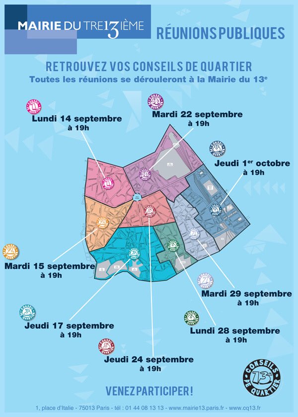 Distribution en avant première du dépliant culture du <a href="/cq1_croulebarbe/">cq1-croulebarbe</a>  sur le stand <a href="/CQ75013/">Pôle de la participation citoyenne</a> lors du forum rentrée 13 des associations. Notre dépliant sera présenté lors de la réunion publique lundi 12 septembre
