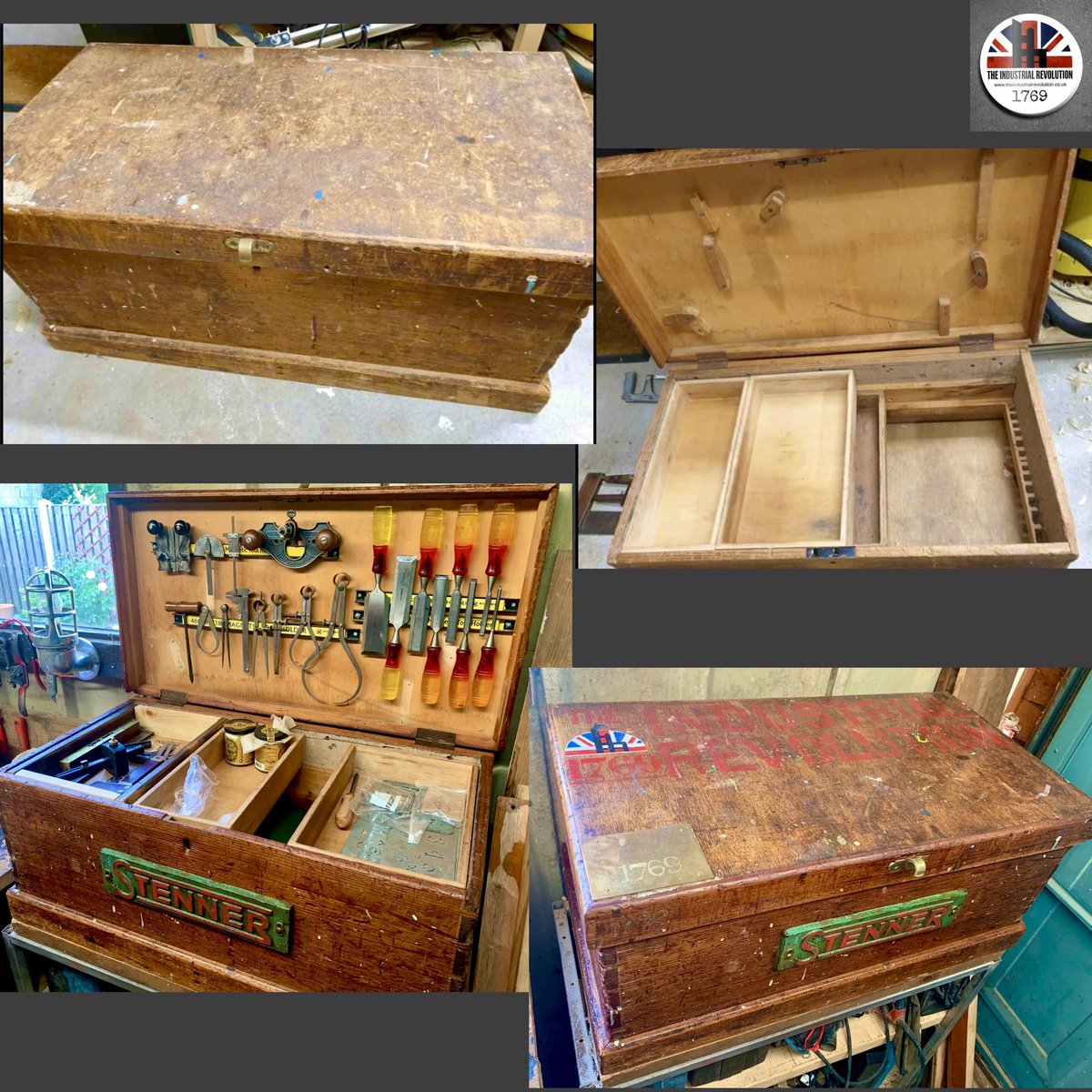2016industrial's tweet photo. Definitely my favourite purchase for a long time. An old carpenters chest which I’ve personalised & filled. It’s been the catalyst to getting my workshop organised. 😍😍😍 #workshop #workshopstorage #toolchest #woodworking #antique #vintage https://t.co/Xrhqg9uocb