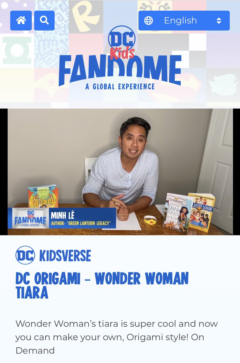 bottomshelfbks's tweet photo. If anyone wants to learn how to make an origami Wonder Woman tiara, check out this super easy #DCkidsFanDome tutorial—trust me, if *I* can make this, so can you! 😉👍🏽 @DCComicsKids @DCComics 

https://t.co/SWyRN6MMDP https://t.co/2wlZ4crlRA