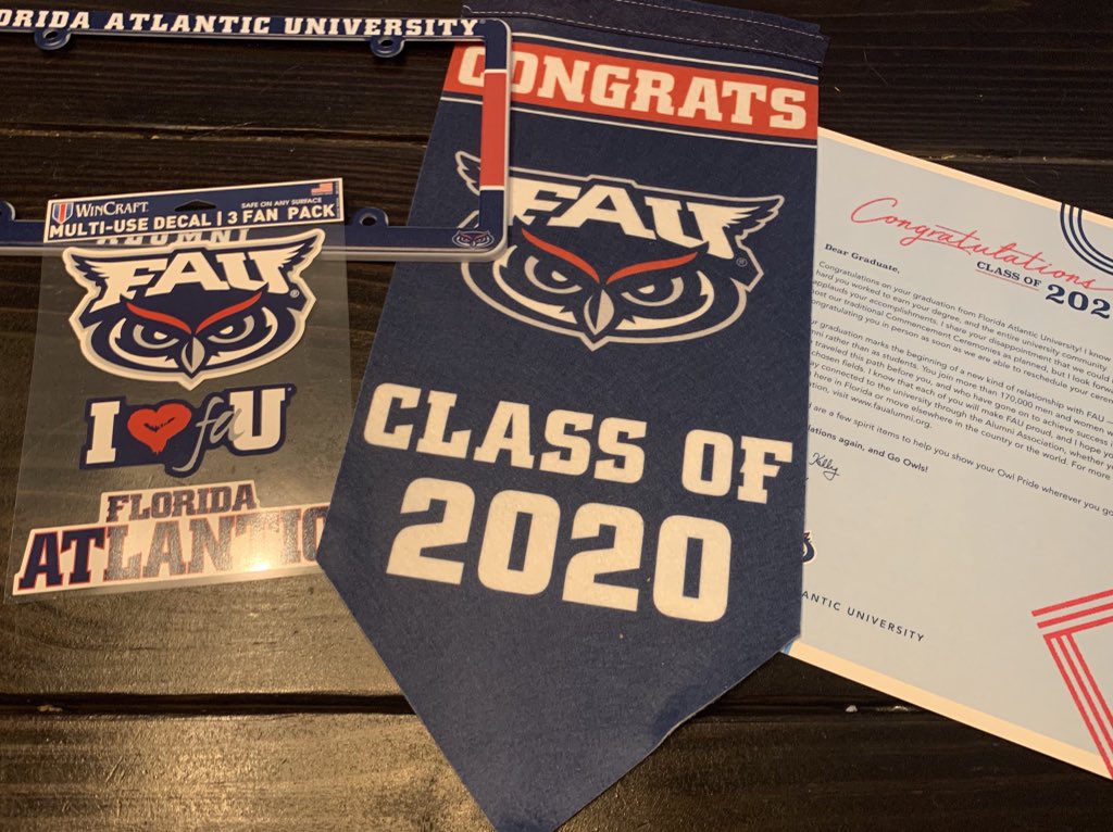 jaresclass's tweet photo. Thanks for the graduation goodies, #FAU. #MastersofEd π¦ https://t.co/OQA1kopAB4