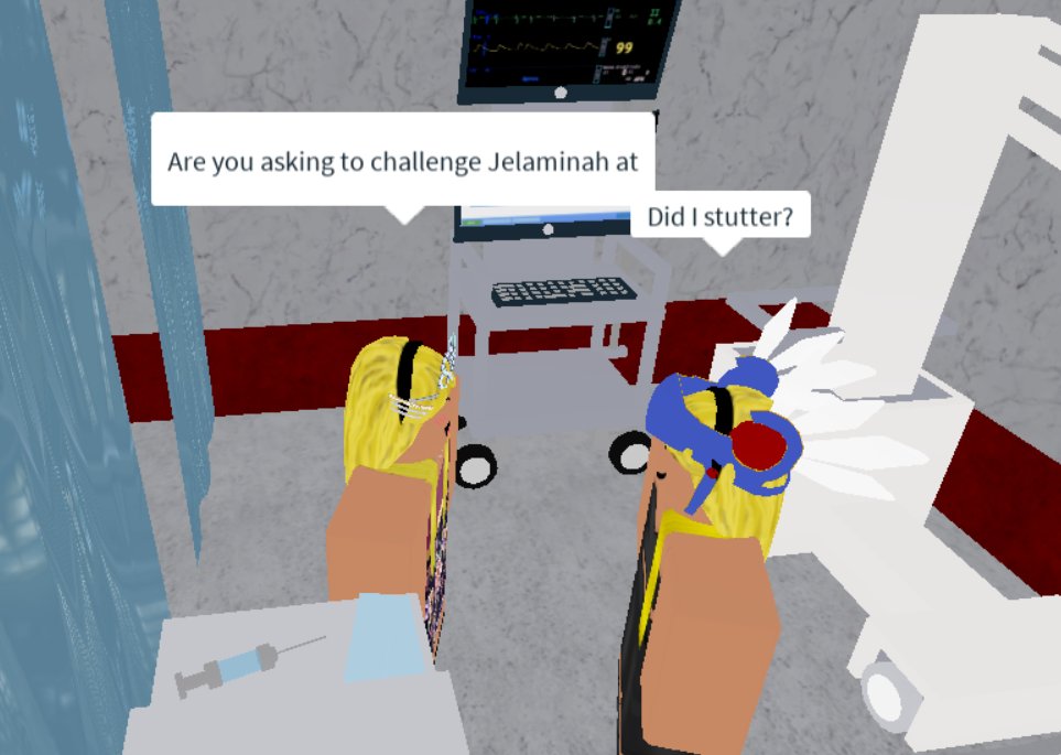 NGKWRoblox's tweet photo. NGKW - 12/09/2020!
@xbellalovesu checks up on @HUNGITUP after being brutally assaulted earlier tonight...
OH MY GOD...BELLE NEIDHART HAS JUST SENT THE CHALLENGE OUT TO JELAMINAH FLAIR...
NEIDHART vs FLAIR AT GAUNTLET FOR THE GOLD!
Will she accept...?
#NGKW https://t.co/LWwZ4zMdrD